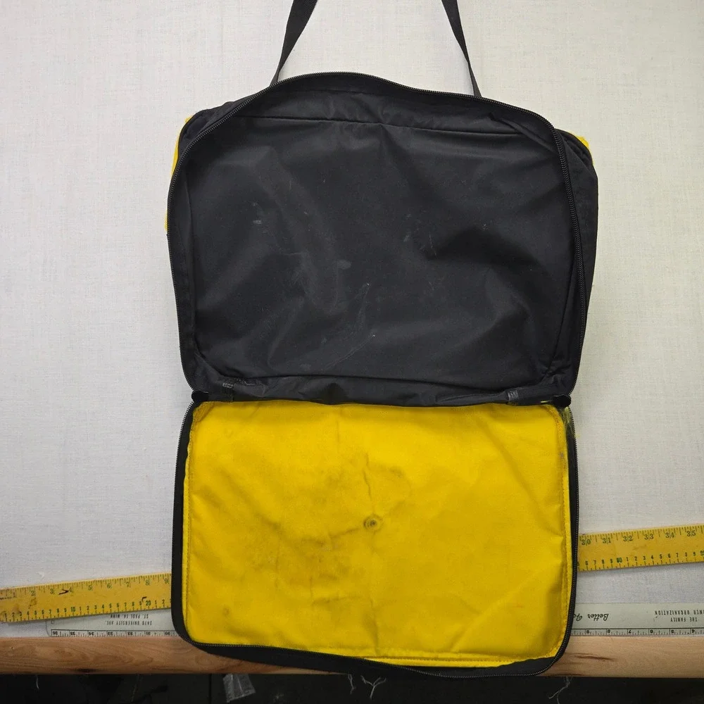 VTG Tommy Hilfiger Athletics Duffle Bag Travel Yellow GYM Carry On Nylon Weekend
